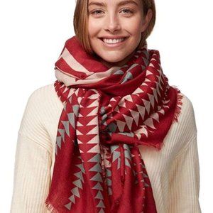 Pendleton Basketmaker Brick Featherweight Wool Scarf